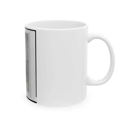 Four Unidentified Men Including At Least One Union Officer, Full-Length Portrait, Seated And Standing, Facing Front (U.S. Civil War) White Coffee Mug - Go Mug Yourself