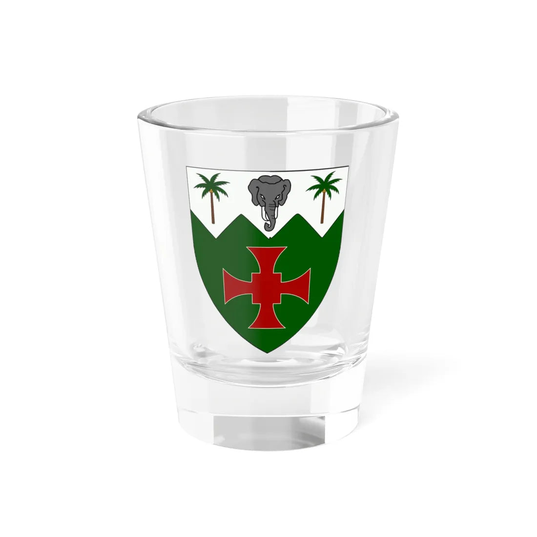 Fourah Bay College shield (England) (Coat of Arms) Shot Glass 1.5oz 1.5oz - Go Mug Yourself