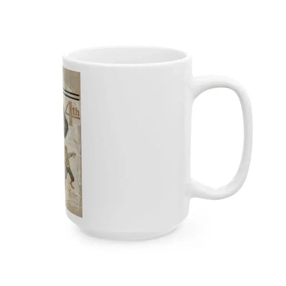 Fourth of July, The Saturday Evening Post, July 1, 1911 - White Coffee Mug - Go Mug Yourself