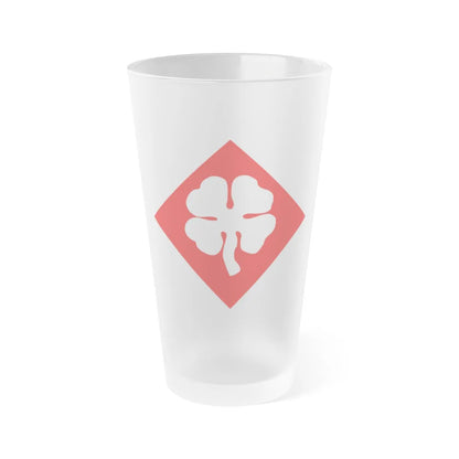 Fourth United States (U.S. Army) Frosted Pint Glass 16oz-Go Mug Yourself