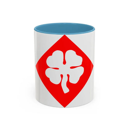 Fourth United States (U.S. Army) Accent Coffee Mug 11oz Light Blue - Go Mug Yourself