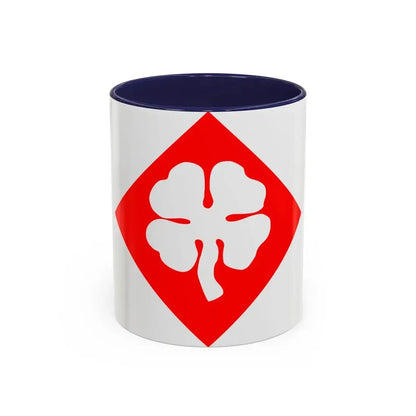 Fourth United States (U.S. Army) Accent Coffee Mug 11oz Navy - Go Mug Yourself