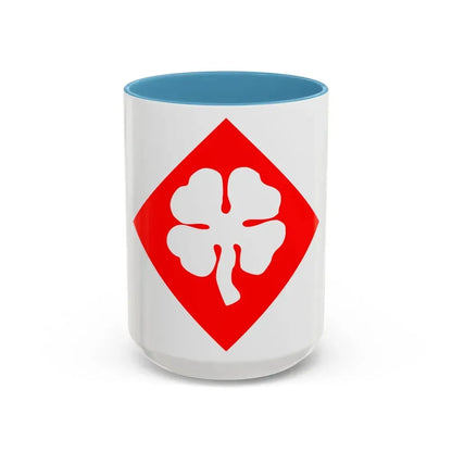 Fourth United States (U.S. Army) Accent Coffee Mug 15oz Light Blue - Go Mug Yourself