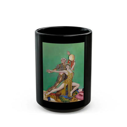 Fowler and Tamara, The Dance Magazine cover, January 1928 - Black Coffee Mug 15oz - Go Mug Yourself