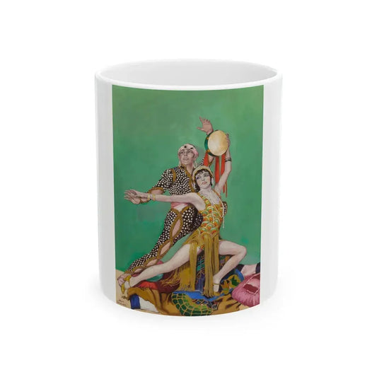 Fowler and Tamara, The Dance Magazine cover, January 1928 - White Coffee Mug 11oz - Go Mug Yourself