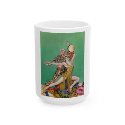 Fowler and Tamara, The Dance Magazine cover, January 1928 - White Coffee Mug 15oz - Go Mug Yourself