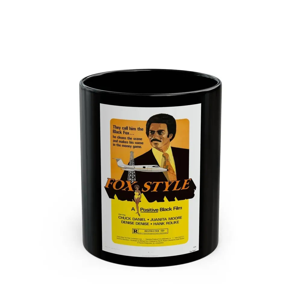 FOX STYLE 1973 Movie Poster - Black Coffee Mug 11oz - Go Mug Yourself