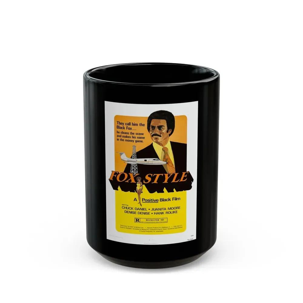 FOX STYLE 1973 Movie Poster - Black Coffee Mug 15oz - Go Mug Yourself