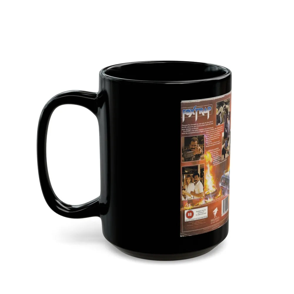 FOX TRAP (VHS COVER) - Black Coffee Mug-Go Mug Yourself