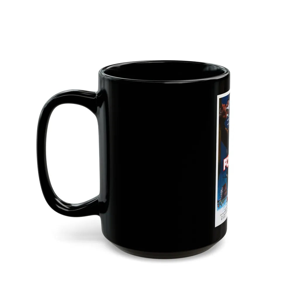 FOXTRAP 1986 Movie Poster - Black Coffee Mug-Go Mug Yourself