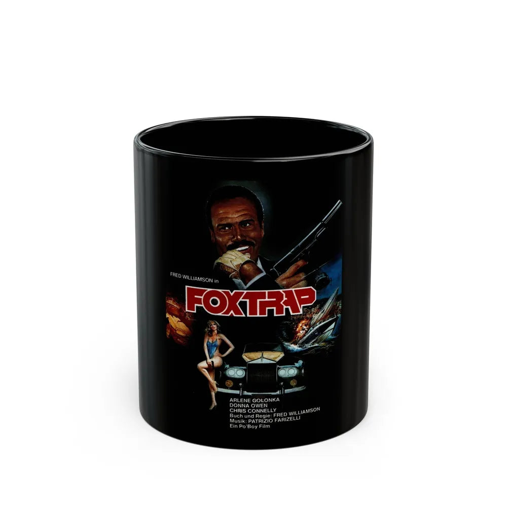 FOXTRAP (GERMAN) 1986 Movie Poster - Black Coffee Mug-11oz-Go Mug Yourself