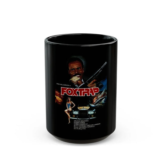 FOXTRAP (GERMAN) 1986 Movie Poster - Black Coffee Mug-15oz-Go Mug Yourself