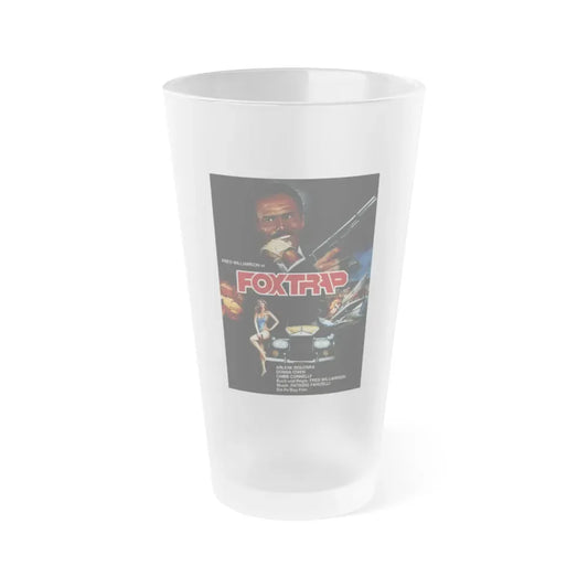 FOXTRAP (GERMAN) 1986 Movie Poster - Frosted Pint Glass 16oz 16oz Frosted - Go Mug Yourself