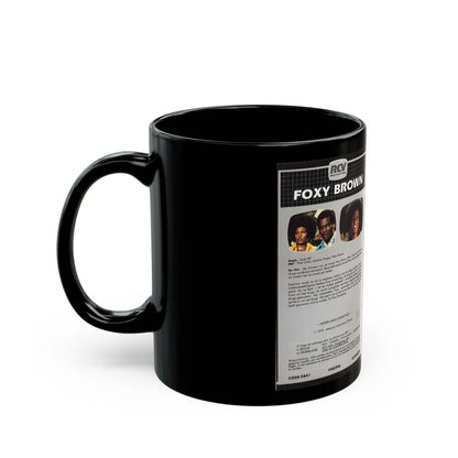 FOXY BROWN (VHS COVER) - Black Coffee Mug-Go Mug Yourself