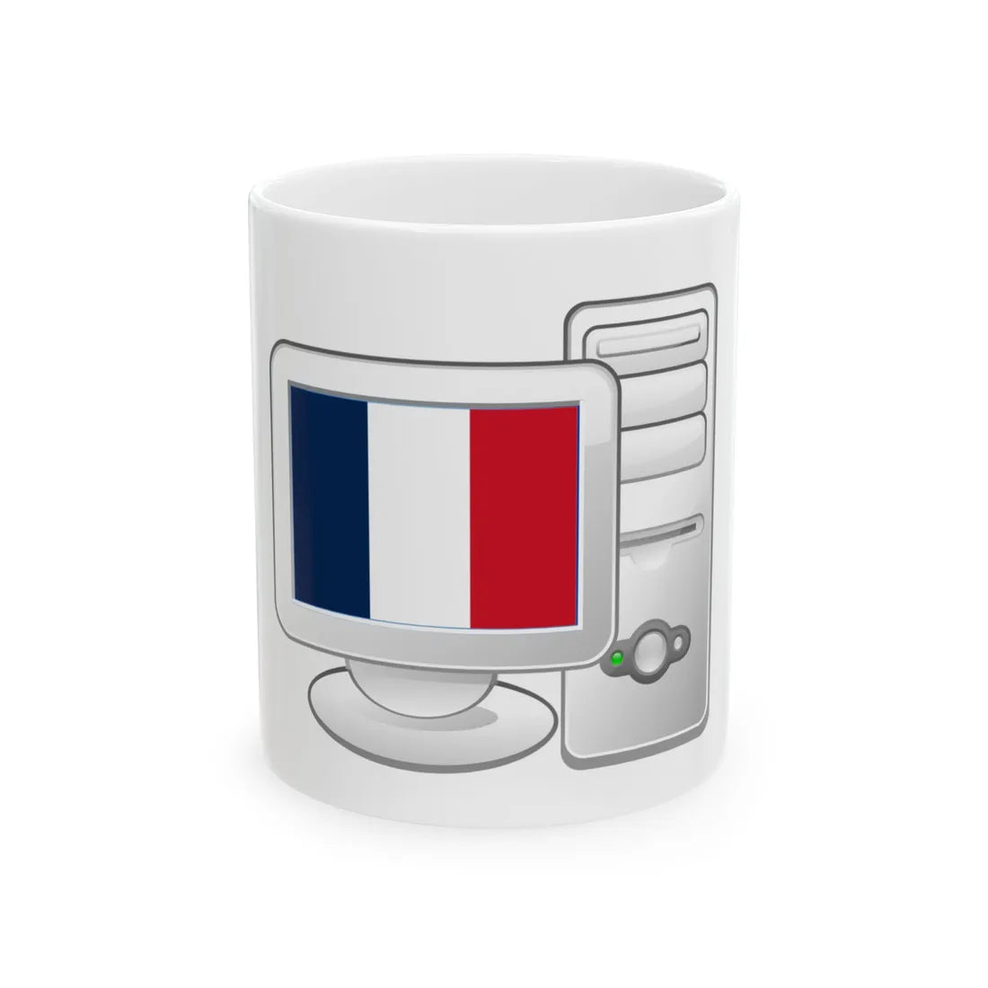 Fr Computer (France) White Coffee Mug 11oz - Go Mug Yourself
