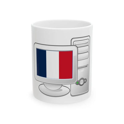 Fr Computer (France) White Coffee Mug 11oz - Go Mug Yourself