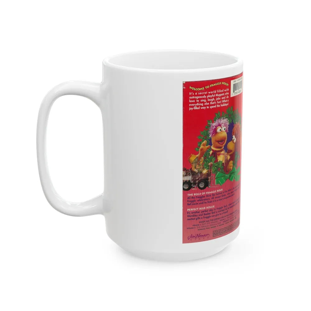 FRAGGLE ROCK A FESTIVE FRAGGLE HOLIDAY (VHS COVER) - White Coffee Mug-Go Mug Yourself