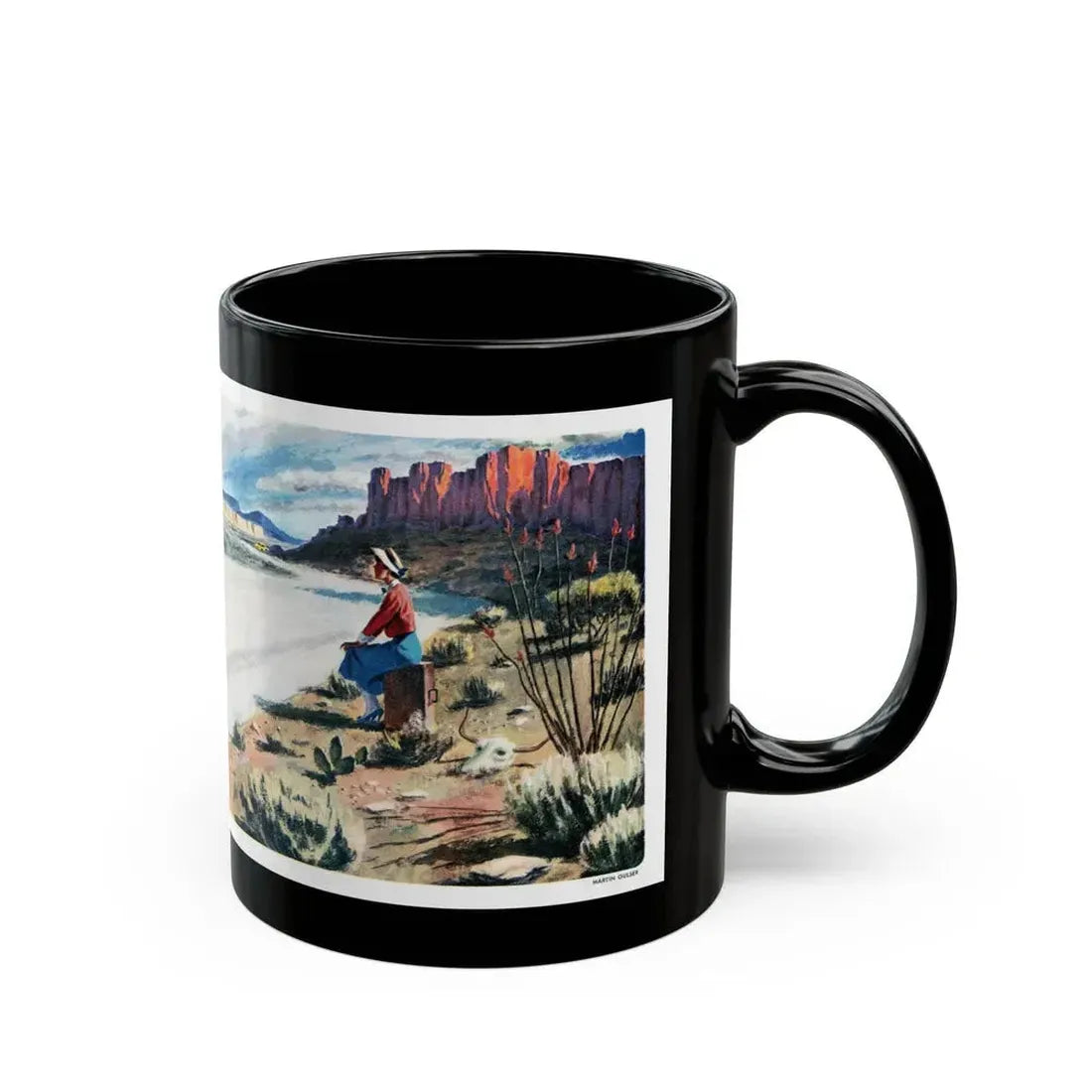 Frame-Up, Liberty, October, 1948 - Black Coffee Mug - Go Mug Yourself