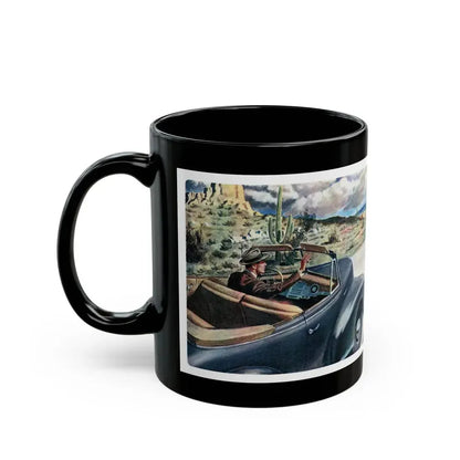 Frame-Up, Liberty, October, 1948 - Black Coffee Mug - Go Mug Yourself