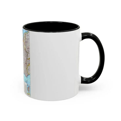 France (1989) (Map) Accent Coffee Mug - Go Mug Yourself