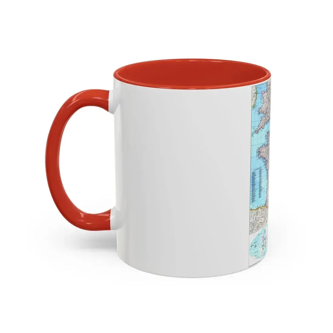 France (1989) (Map) Accent Coffee Mug - Go Mug Yourself