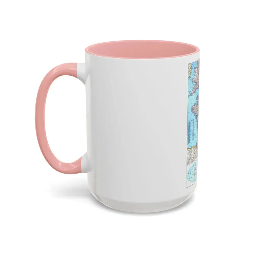 France (1989) (Map) Accent Coffee Mug - Go Mug Yourself