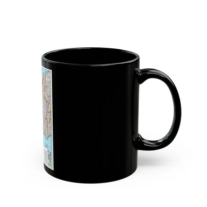 France (1989) (Map) Black Coffee Mug-Go Mug Yourself