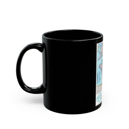 France (1989) (Map) Black Coffee Mug-Go Mug Yourself