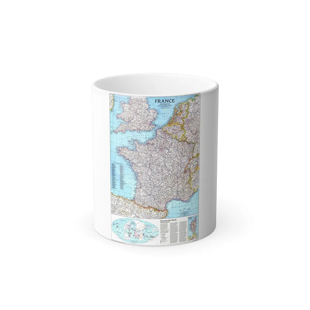 France (1989) (Map) Color Changing Mug 11oz-11oz-Go Mug Yourself