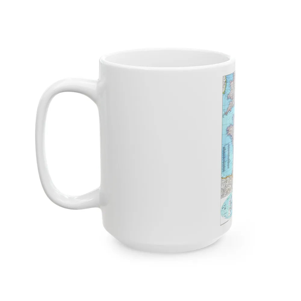 France (1989) (Map) White Coffee Mug-Go Mug Yourself