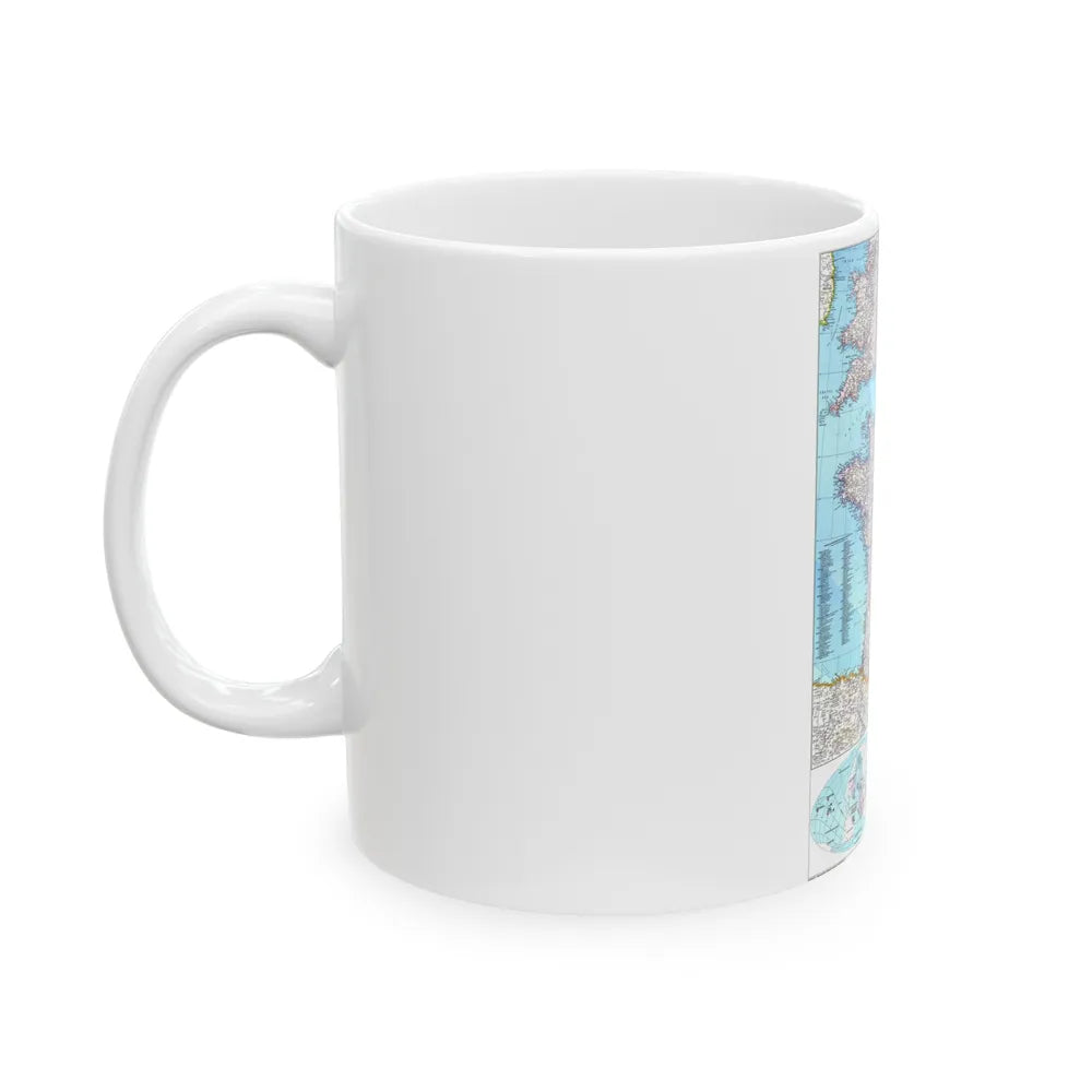 France (1989) (Map) White Coffee Mug-Go Mug Yourself