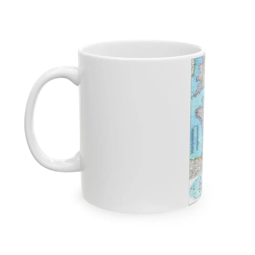 France (1989) (Map) White Coffee Mug - Go Mug Yourself
