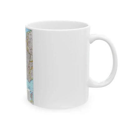 France (1989) (Map) White Coffee Mug - Go Mug Yourself