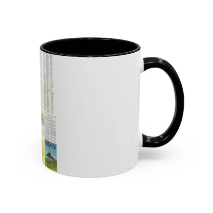 France - A Traveller's Map 2 (1971) (Map) Accent Coffee Mug - Go Mug Yourself