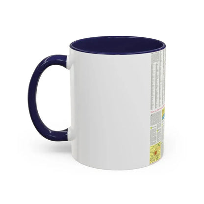 France - A Traveller's Map 2 (1971) (Map) Accent Coffee Mug - Go Mug Yourself