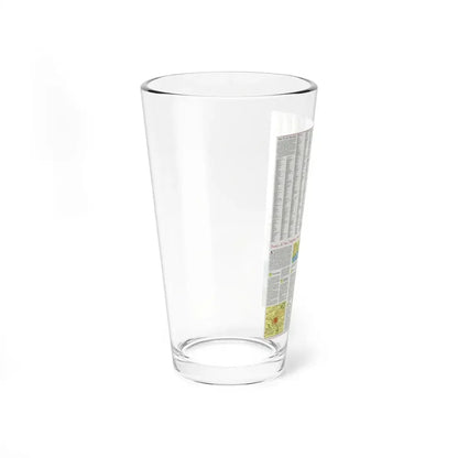 France - A Traveller's Map 2 (1971) (Map) Pint Glass 16oz - Go Mug Yourself