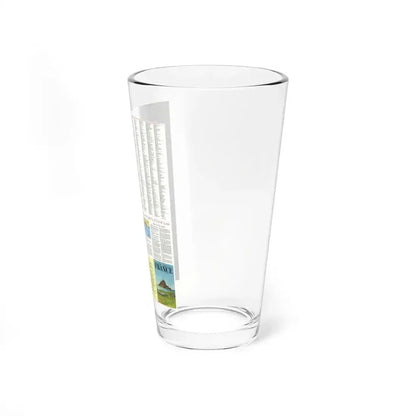 France - A Traveller's Map 2 (1971) (Map) Pint Glass 16oz - Go Mug Yourself