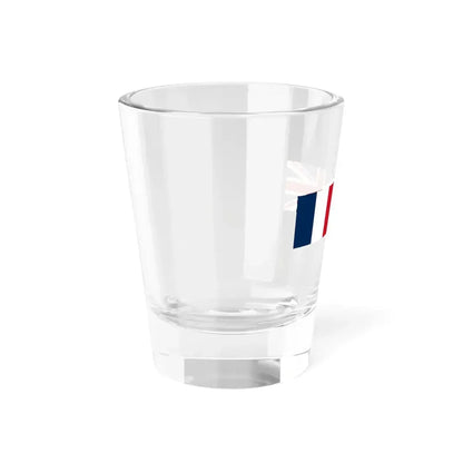 France and United Kingdom flags (France) Shot Glass 1.5oz - Go Mug Yourself