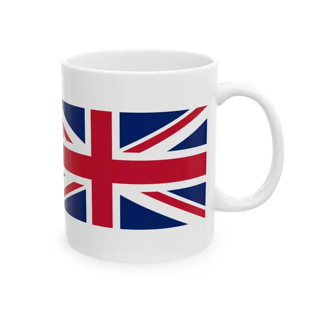 France and United Kingdom flags (France) White Coffee Mug - Go Mug Yourself