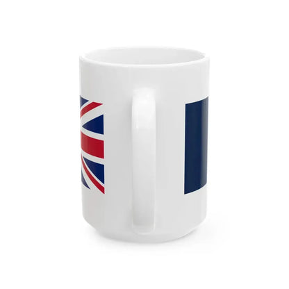 France and United Kingdom flags (France) White Coffee Mug - Go Mug Yourself