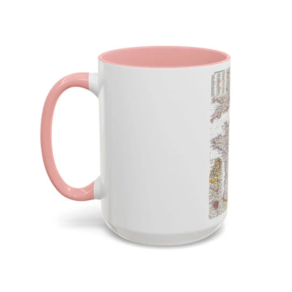 France, Belgium, and the Netherlands (1960) (Map) Accent Coffee Mug - Go Mug Yourself