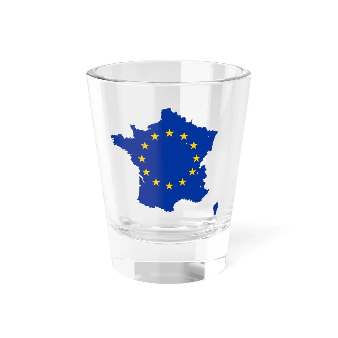 France EU (France) Shot Glass 1.5oz 1.5oz - Go Mug Yourself