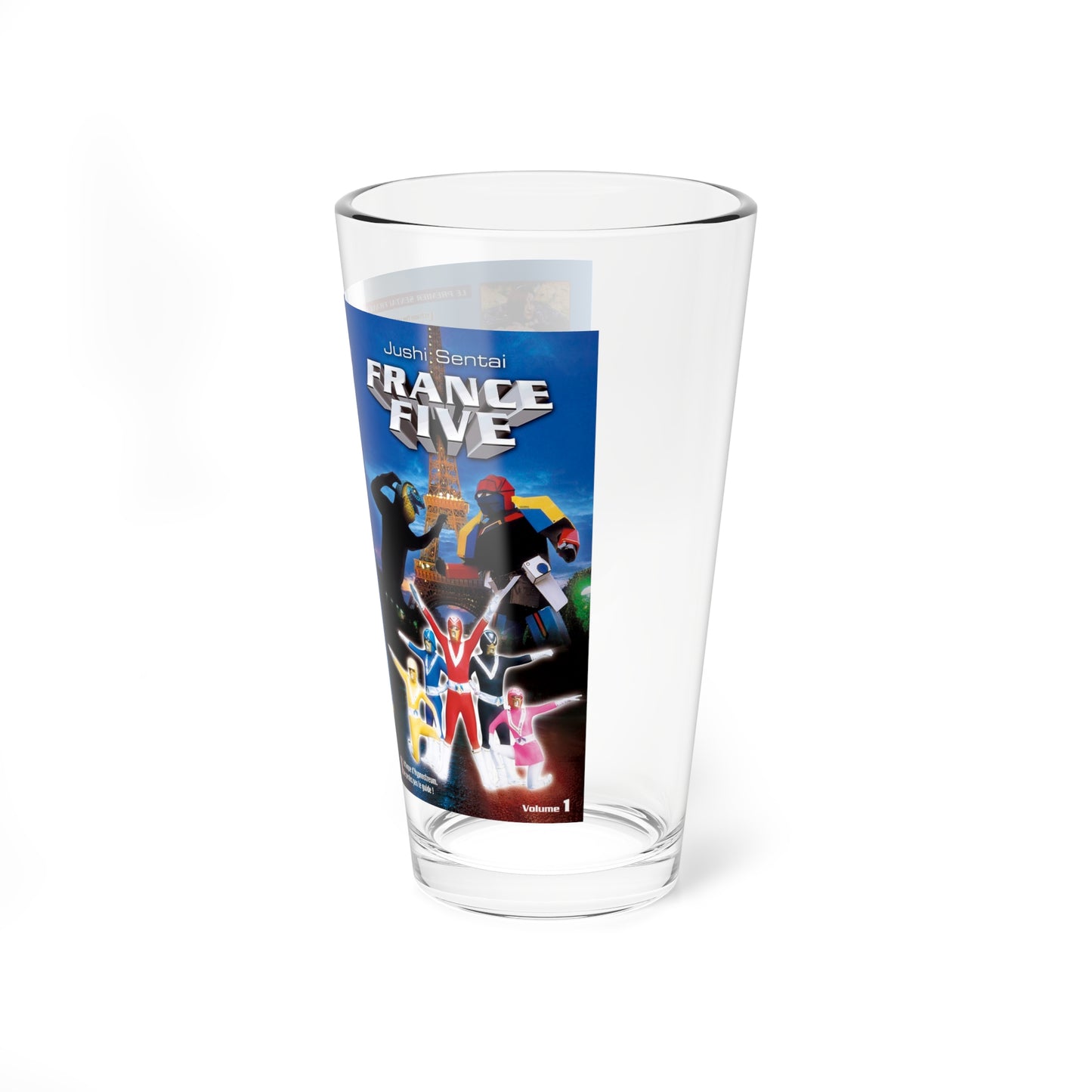 FRANCE FIVE (VHS COVER) Pint Glass 16oz-Go Mug Yourself