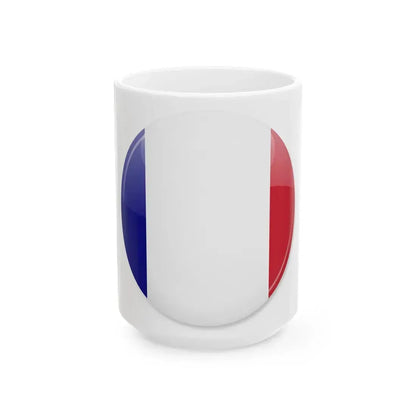 France flag icon (France) White Coffee Mug 15oz - Go Mug Yourself