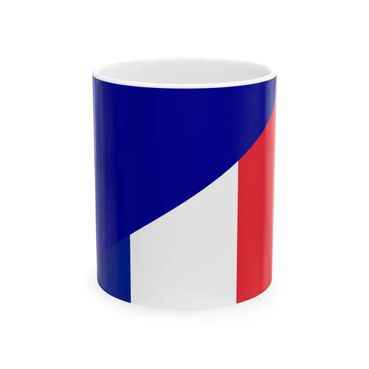 France flags fusion (France) White Coffee Mug 11oz - Go Mug Yourself