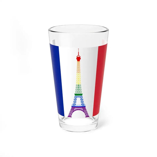 France Gay flag (France) Pint Glass 16oz 16oz - Go Mug Yourself