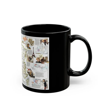 France- - Historical Evolution of a Nation (1989) (Map) Black Coffee Mug - Go Mug Yourself