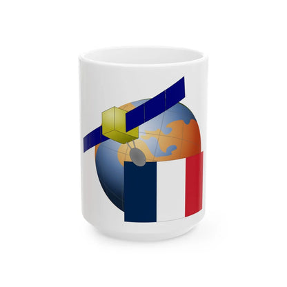 France-Satellite (France) White Coffee Mug 15oz - Go Mug Yourself