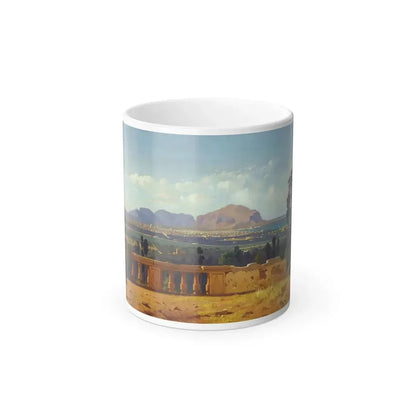 Francesco Lojacono (1841-1915) Palermo and Mount Pellegrino - Oil on Canvas 1874 - Color Changing Mug 11oz 11oz - Go Mug Yourself