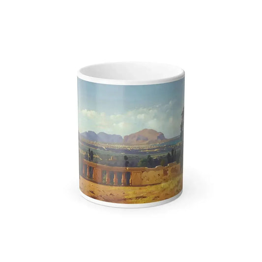 Francesco Lojacono (1841-1915) Palermo and Mount Pellegrino - Oil on Canvas 1874 - Color Changing Mug 11oz 11oz - Go Mug Yourself